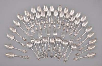 Appraisal: A Collection of Sterling Silver Spoons and Forks in Monticello