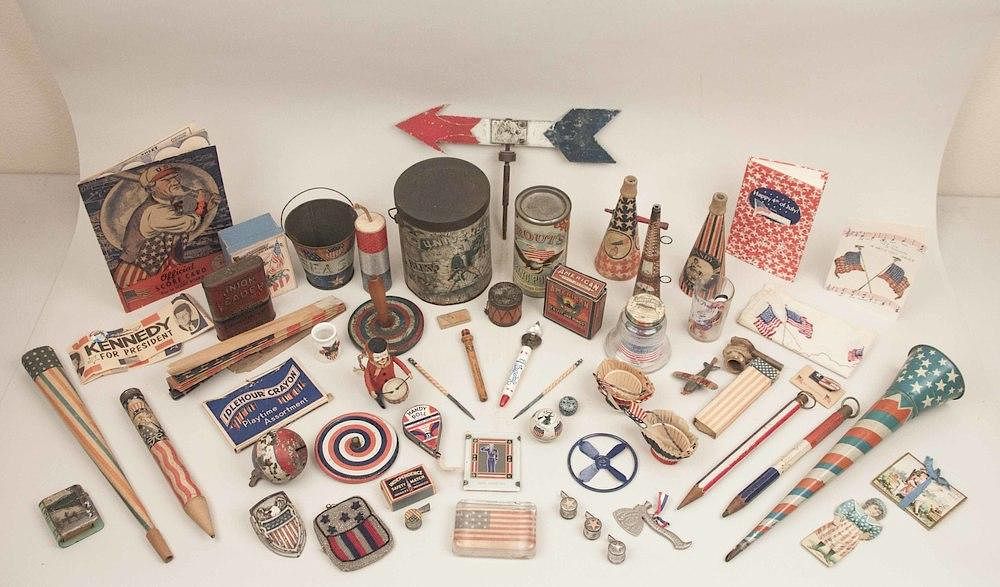 Appraisal: Large Lot of Assorted Americana Items Large box of assorted