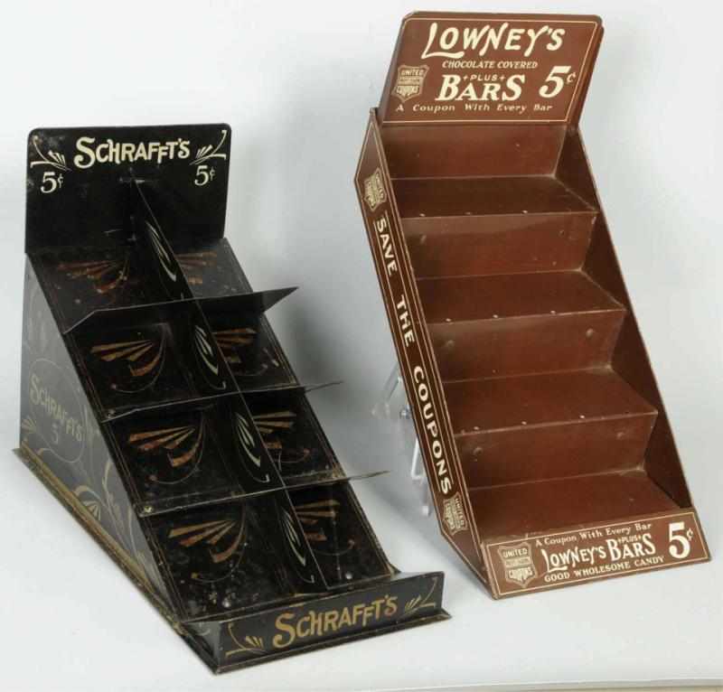 Appraisal: Lot of Chocolate Bar Store Display Racks The Schrafft's rack