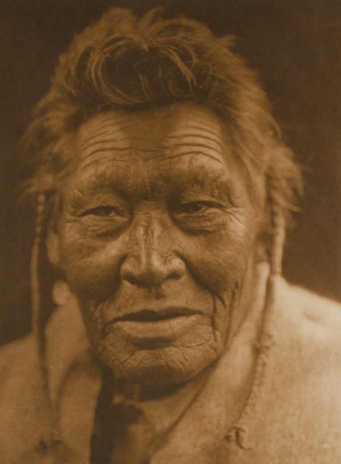 Appraisal: EDWARD CURTIS PHOTOGRAVURE Seattle Washington - Tsaassi-Mis-Salla Crow with Necklace