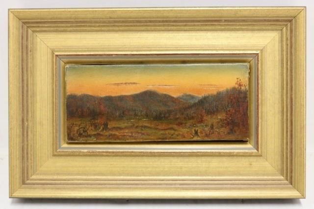 Appraisal: TH C RALPH ALBERT BLAKELOCK - OILPAINTING ON CANVAS WESTERN