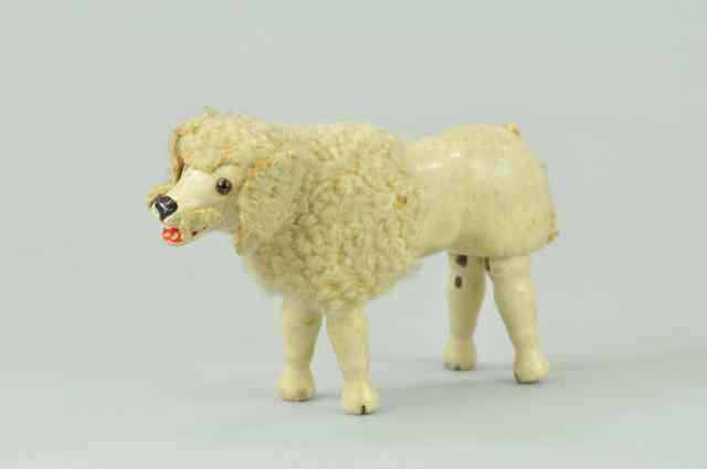 Appraisal: SCHOENHUT POODLE Cloth mane example with glass eyes open mouth