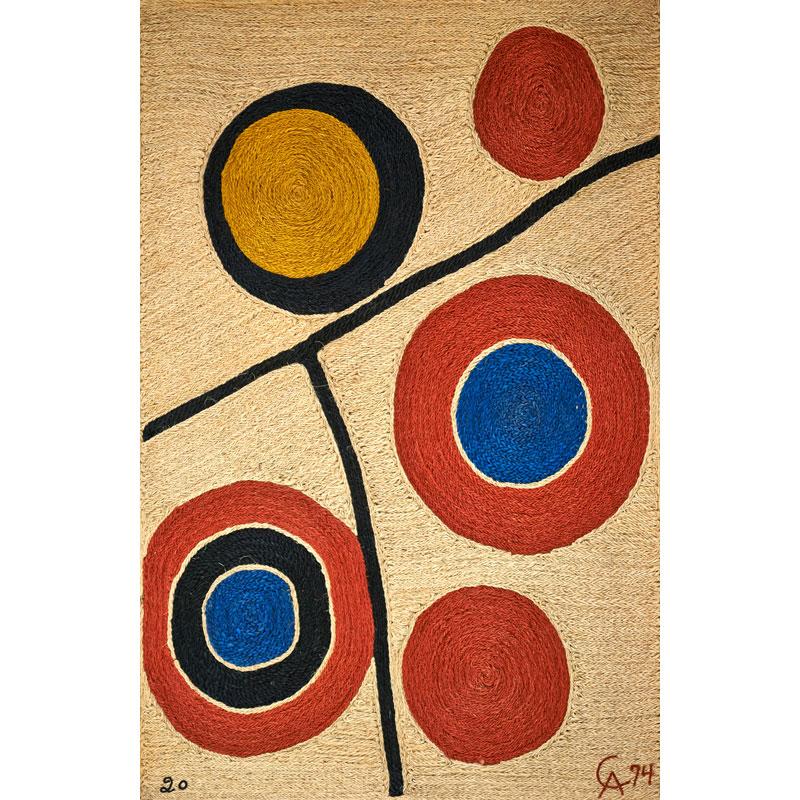 Appraisal: AFTER ALEXANDER CALDER Floating Circles Condition Report Excellent condition