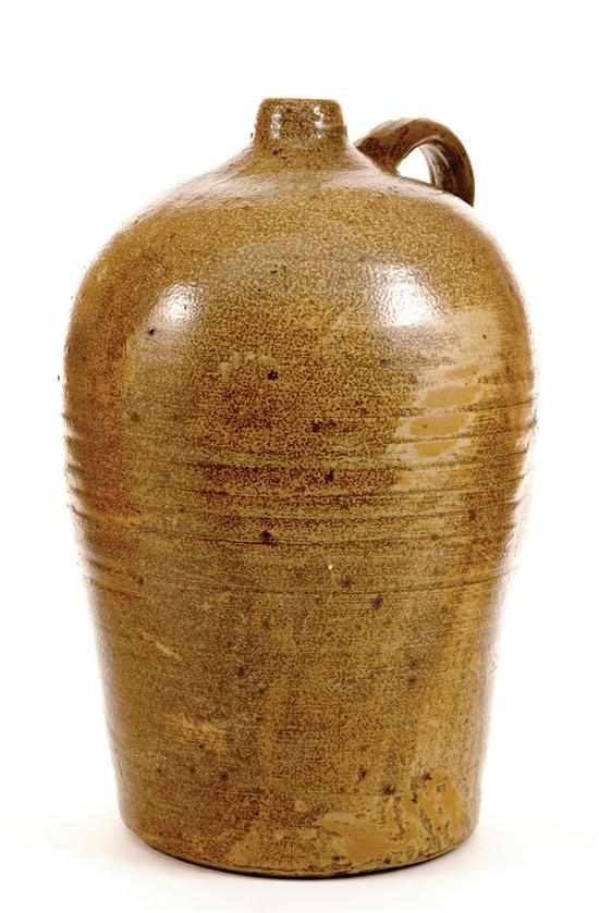 Appraisal: Southern stoneware jug Dugout Valley region Alabama circa modified salt