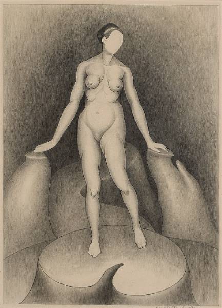 Appraisal: Henrietta Shore American - Edward Weston circa Nude circa first