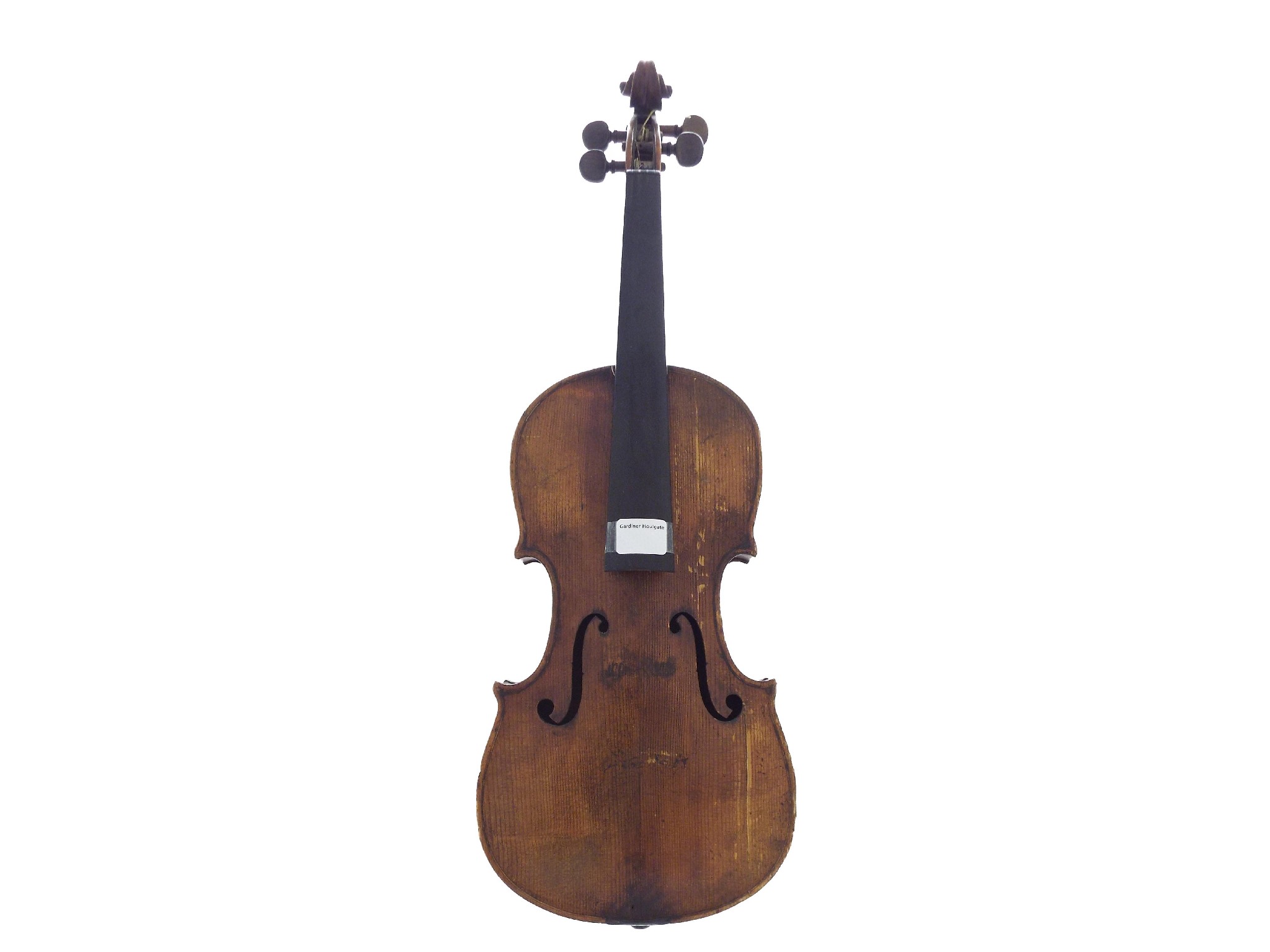 Appraisal: Interesting th century violin unlabelled and in need of restoration