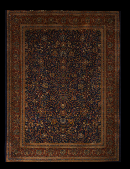 Appraisal: Tabriz Carpet ' x ' Provenance Kurt E Schon Ltd