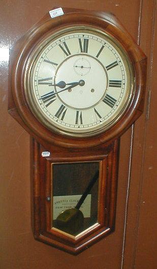 Appraisal: An Ansonia drop dial wall clock