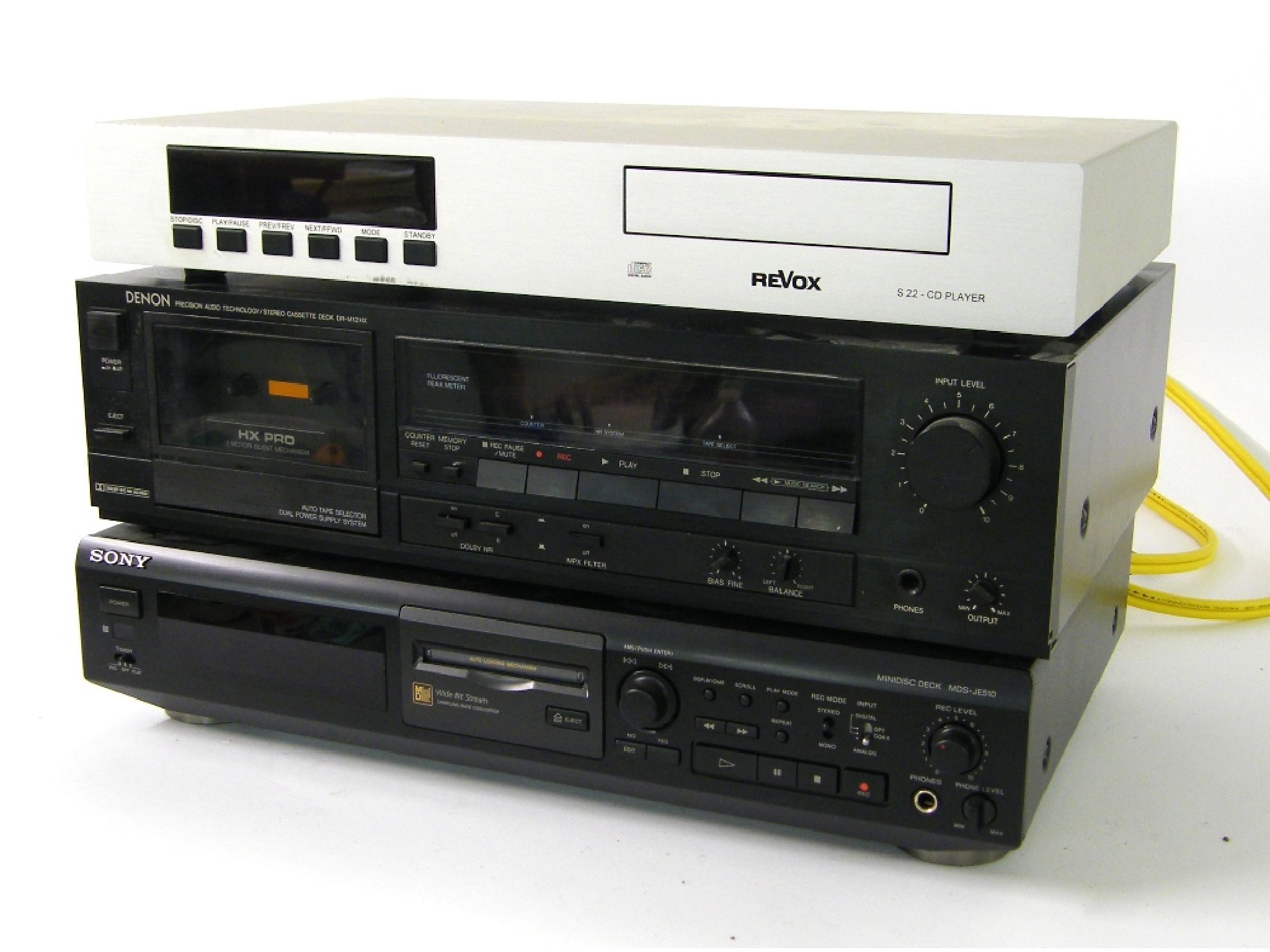 Appraisal: Revox S CD player together with a Sony MDS-JE mini