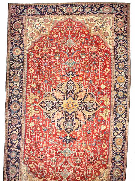 Appraisal: A Serapi carpet Northwest Persia late th century size approximately