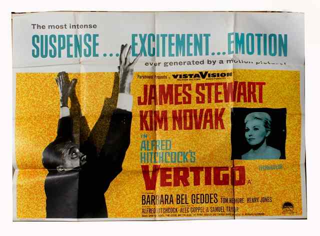 Appraisal: VERTIGO Paramount thriller directed by Alfred Hitchcock starring James Stewart