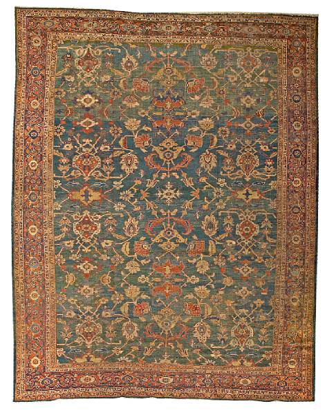 Appraisal: A Sultanabad carpet Central Persia late th century size approximately