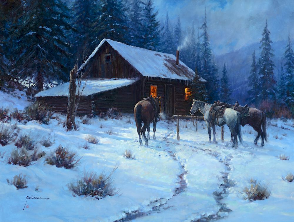 Appraisal: Martin Grelle b Good Steeds on a Cold Night circa