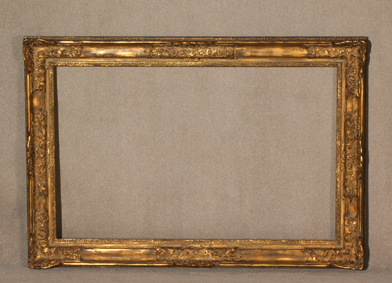 Appraisal: Louis XV Style Giltwood Frame th Century Sight size -