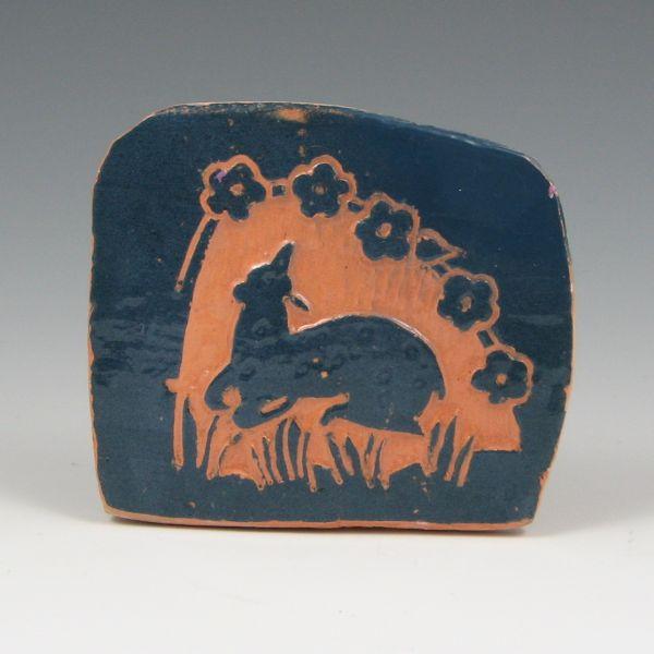 Appraisal: Deer tile by Margaret Cable or UND School of Mines