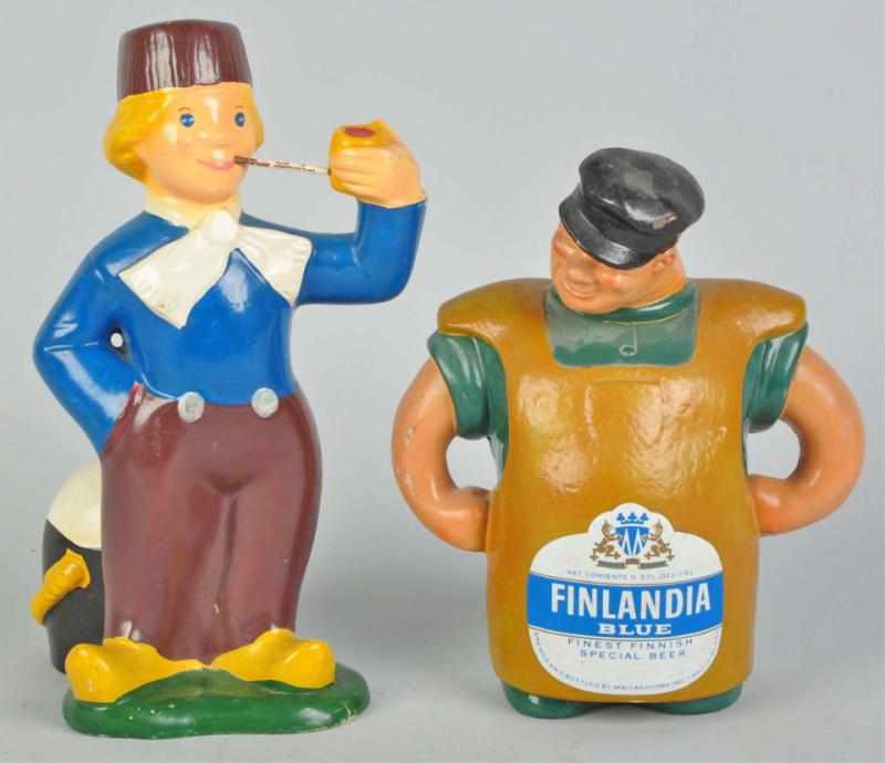 Appraisal: Lot of European Beer Advertising Figures s Includes Finlandia Blue