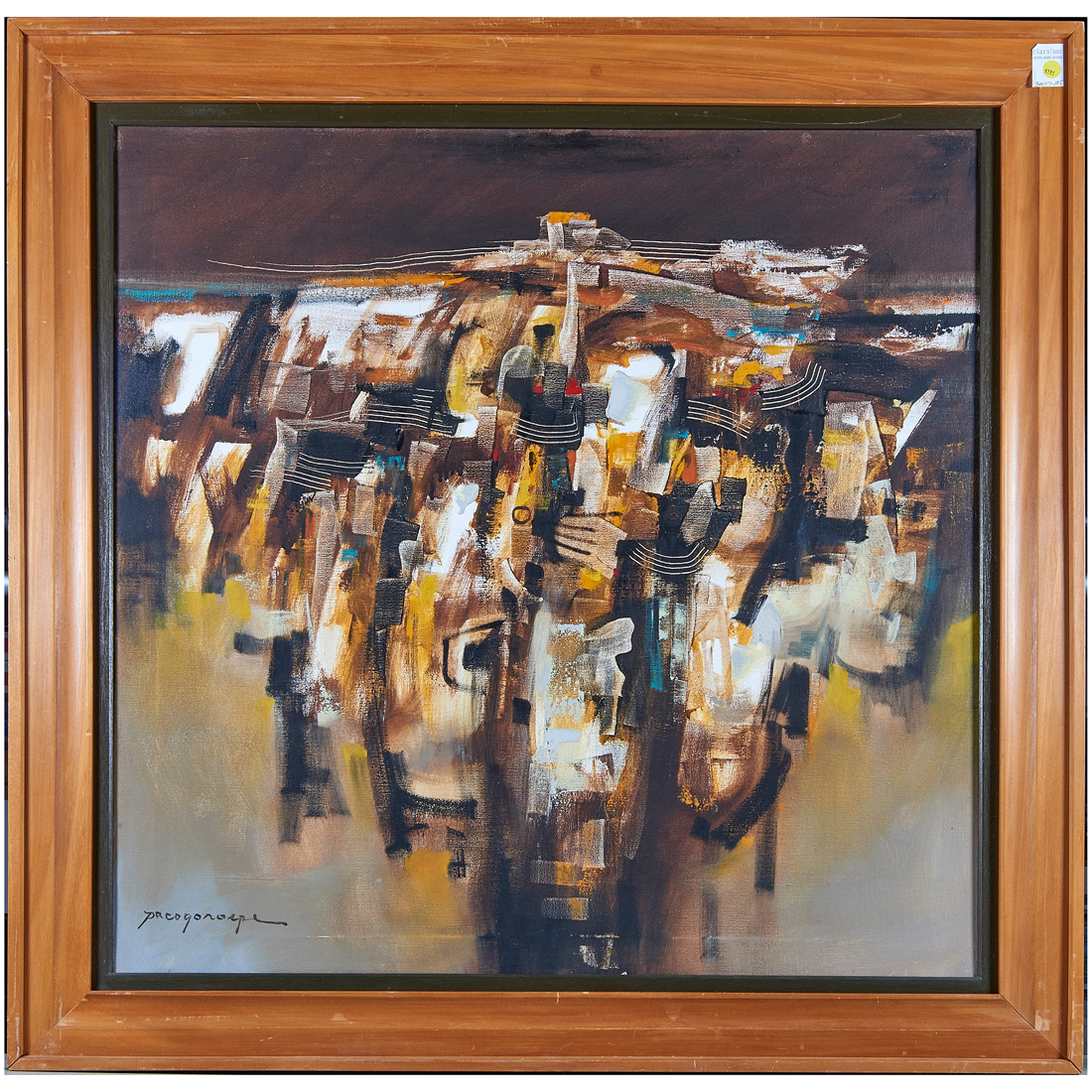 Appraisal: PAINTING PACO GOROSPIE Paco Gorospie Filipino - Untitled Abstract oil