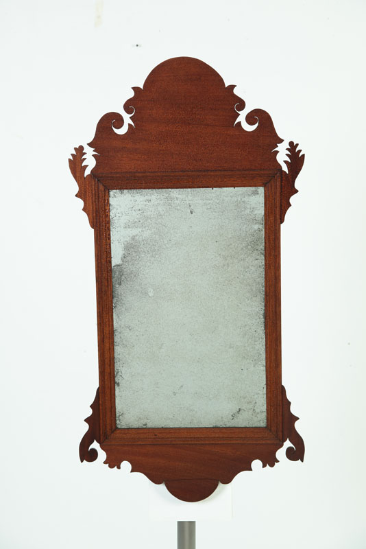 Appraisal: CHIPPENDALE MIRROR Probably American nd half- th century mahogany Original