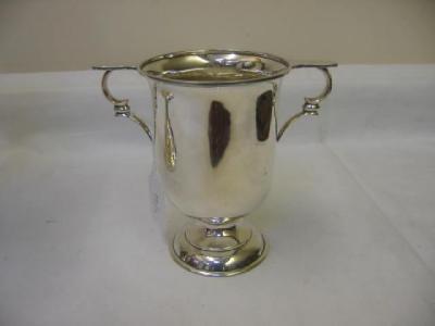 Appraisal: AN INDIAN HAMILTON CO CUP of ovoid form with flattened