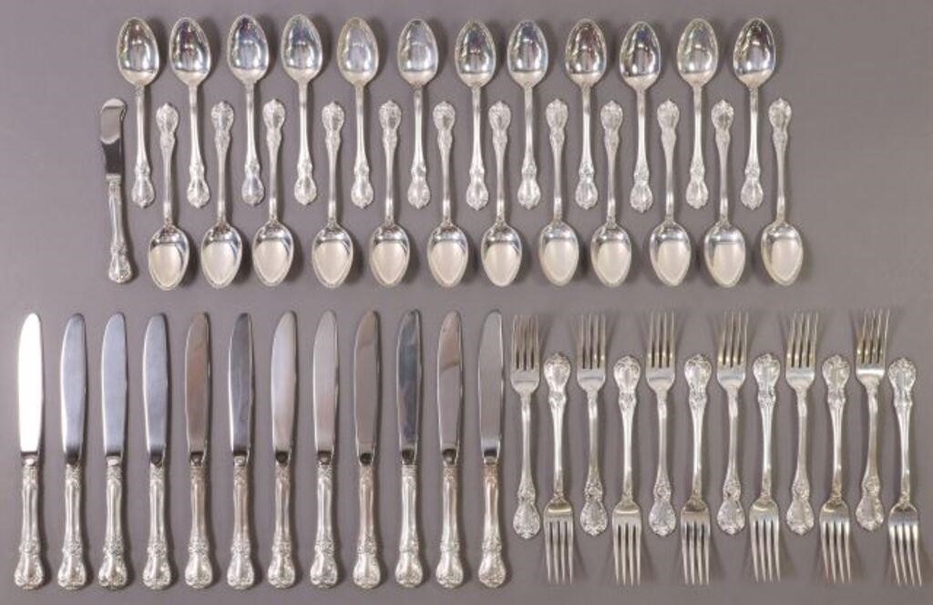 Appraisal: lot of American sterling silver flatware service Towle Silversmiths in