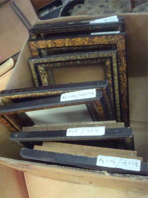 Appraisal: Box Lot of Assorted Antique Frames From a Queens estate