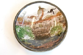 Appraisal: A M BOYD AND NEIL DOUGLAS HAND PAINTED DISH