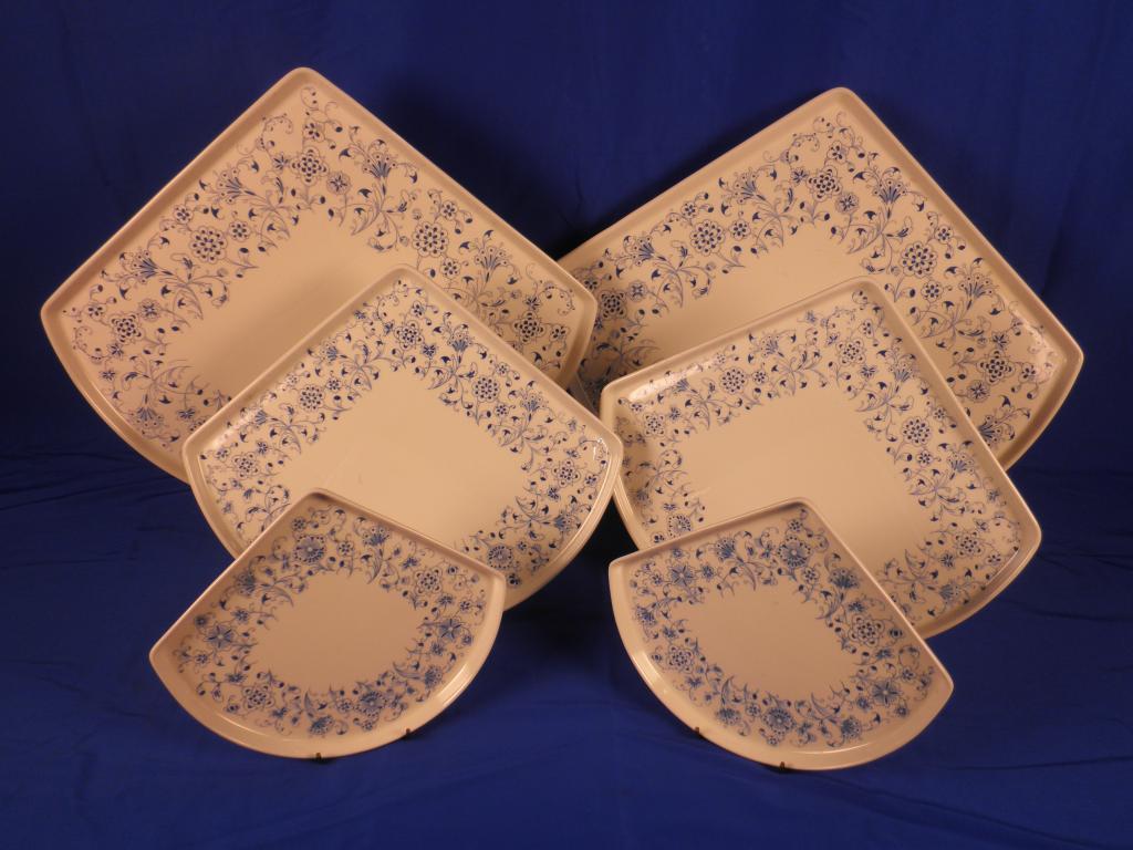 Appraisal: Three pairs of Royal Doulton fan shaped plates from the