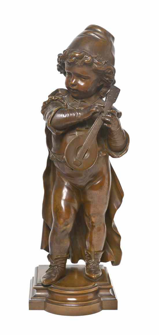 Appraisal: A French Bronze Figure Nicolas Lecornet th century depicting a