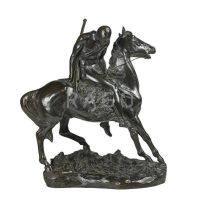 Appraisal: J Clinton Shepherd American - Pony Tracks Bronze Signed J