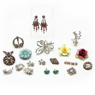 Appraisal: Vintage Fashion Jewelry Group over pieces to include rhinestone marcasite