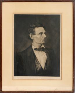 Appraisal: FREDERICK REYNOLDS MEZZOTINT OF ABRAHAM LINCOLN FREDERICK REYNOLDS - MEZZOTINT