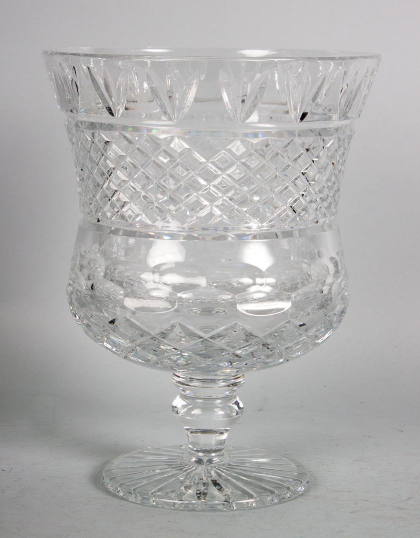 Appraisal: Waterford crystal footed vase in H in Diam