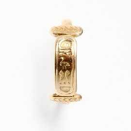 Appraisal: An ct gold Egyptian motif ring by Robert Clerc size