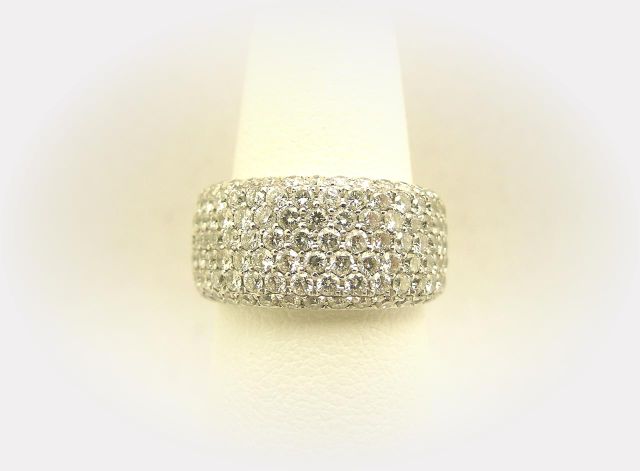 Appraisal: Lady's K white Gold Pave Diamond ring with diamonds ct