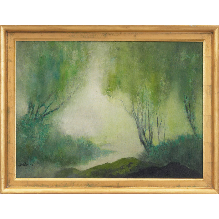 Appraisal: Wray Manning American - Summer Mist c oil on masonite