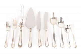 Appraisal: Reed Barton Sterling Hepplewhite Flatware Set Reed and Barton American