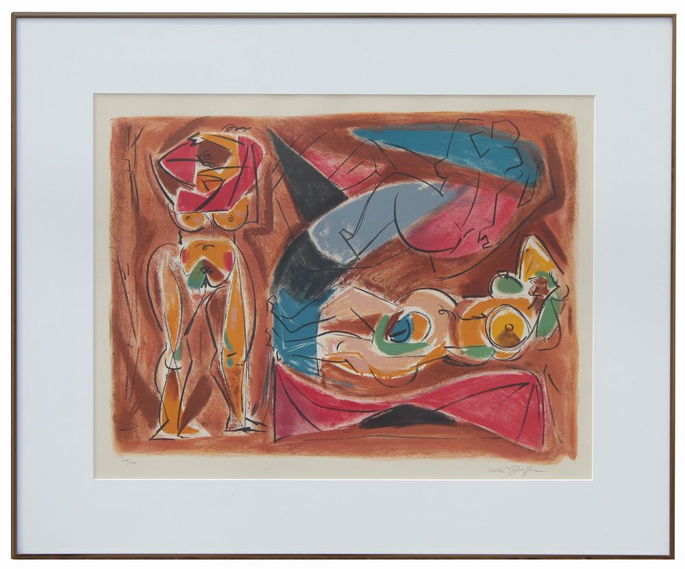 Appraisal: Andre Masson - Pencil Signed Litho Andre Masson Connecticut France