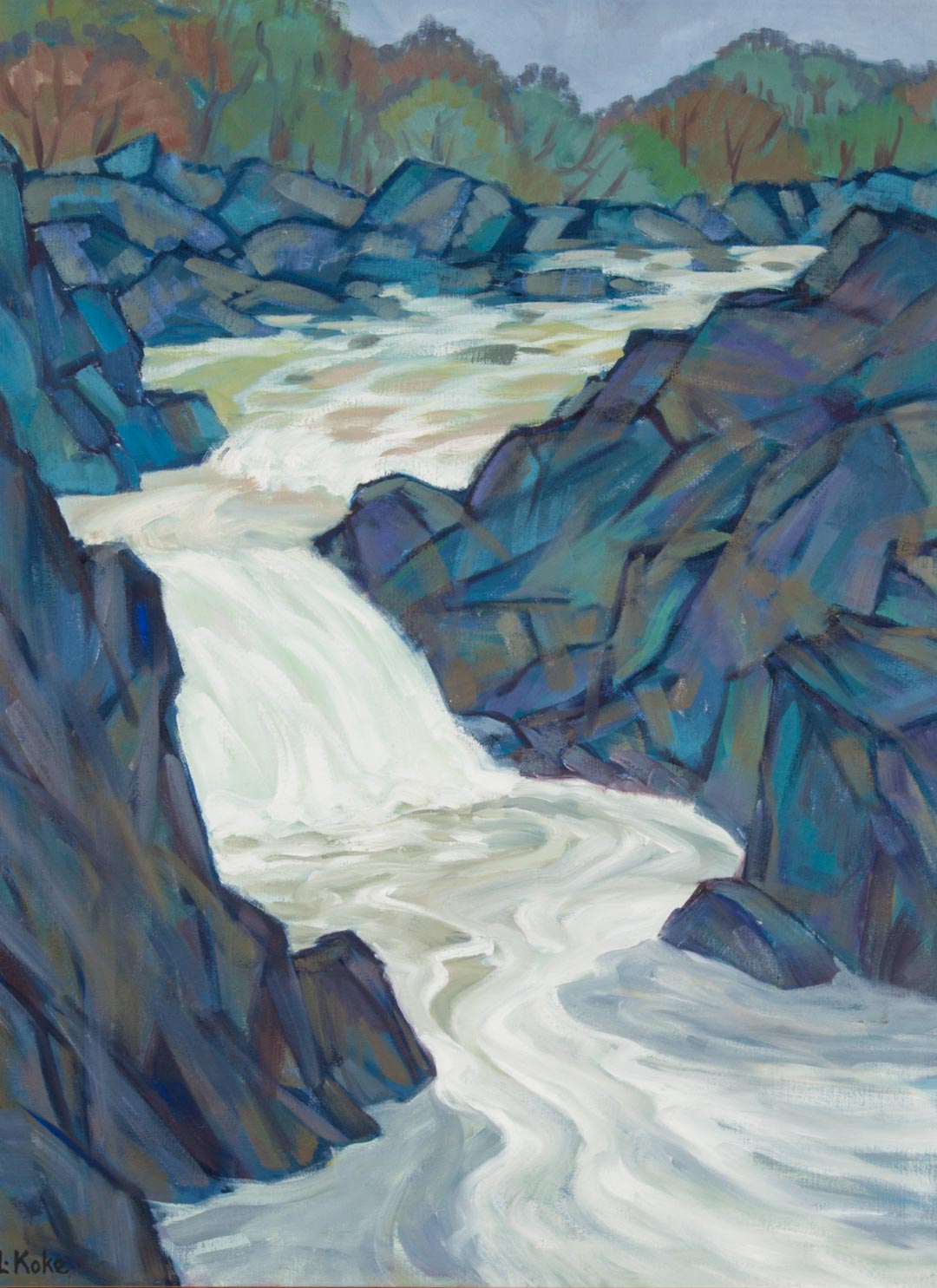 Appraisal: Louise Koke Great Falls Virginia oil on canvas Louise Garrett