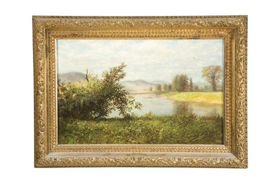 Appraisal: LANDSCAPE AMERICAN MID TH CENTURY Oil on canvas unsigned Hudson