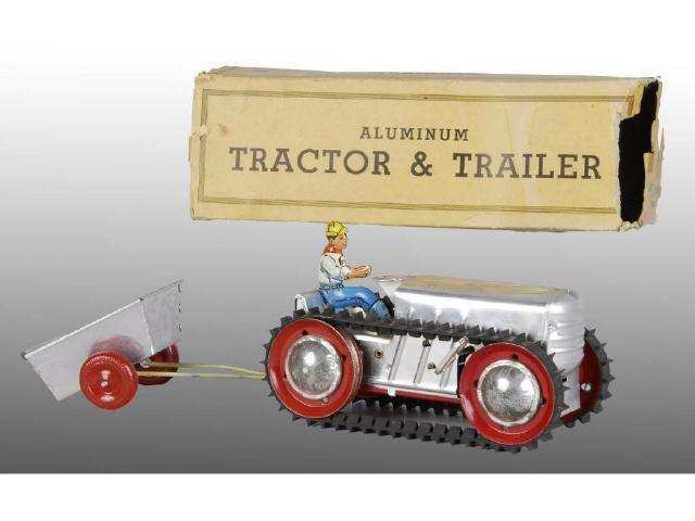 Appraisal: Lot of American Wind-Up Toys Description Includes Marx aluminum tractor