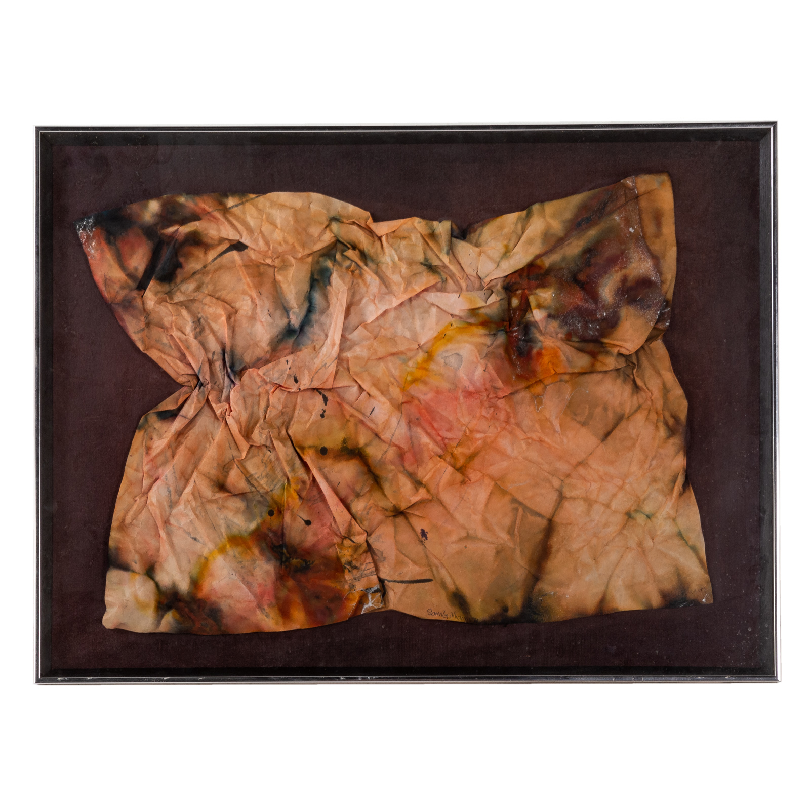 Appraisal: SAM GILLIAM UNTITLED MIXED MEDIA American b Watercolor ink and