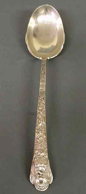 Appraisal: Sterling silver stuffing spoon by Gorham in the Cluny pattern