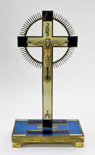 Appraisal: Attrib Walter Dorwin Teague Art Deco Crucifix UNITED STATES -