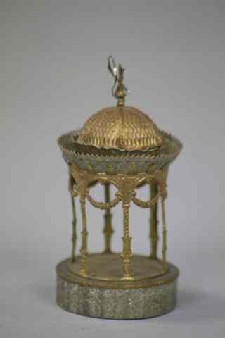 Appraisal: GOLDEN DOME GAZEBO DRESDEN ORNAMENT Germany wonderfully detailed golden dome