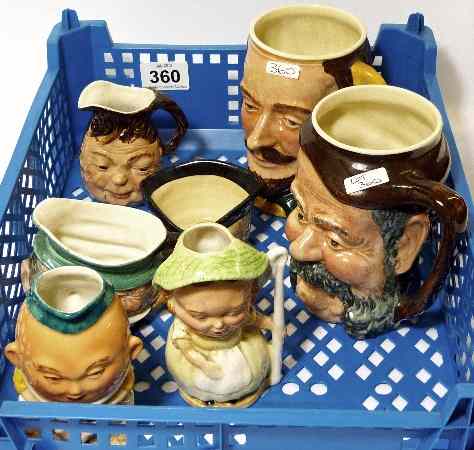 Appraisal: A collection of various Character Jugs including Lancaster Sandland Shorter