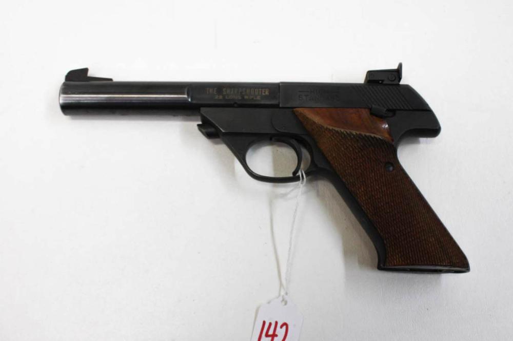 Appraisal: HIGH STANDARD THE SHARPSHOOTER SEMI AUTOMATIC PISTOL lr caliber bull