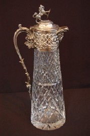 Appraisal: EP MOUNTED CLARET JUG IN THE STYLE OF ELKINGTON AND