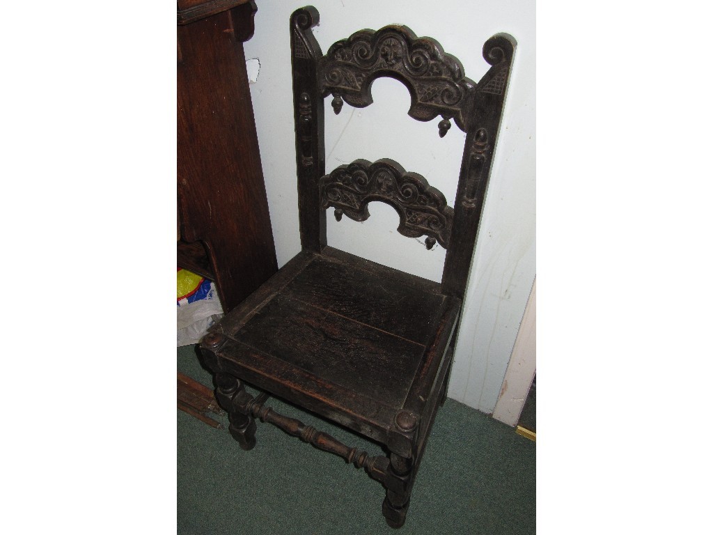 Appraisal: Victorian hall chair