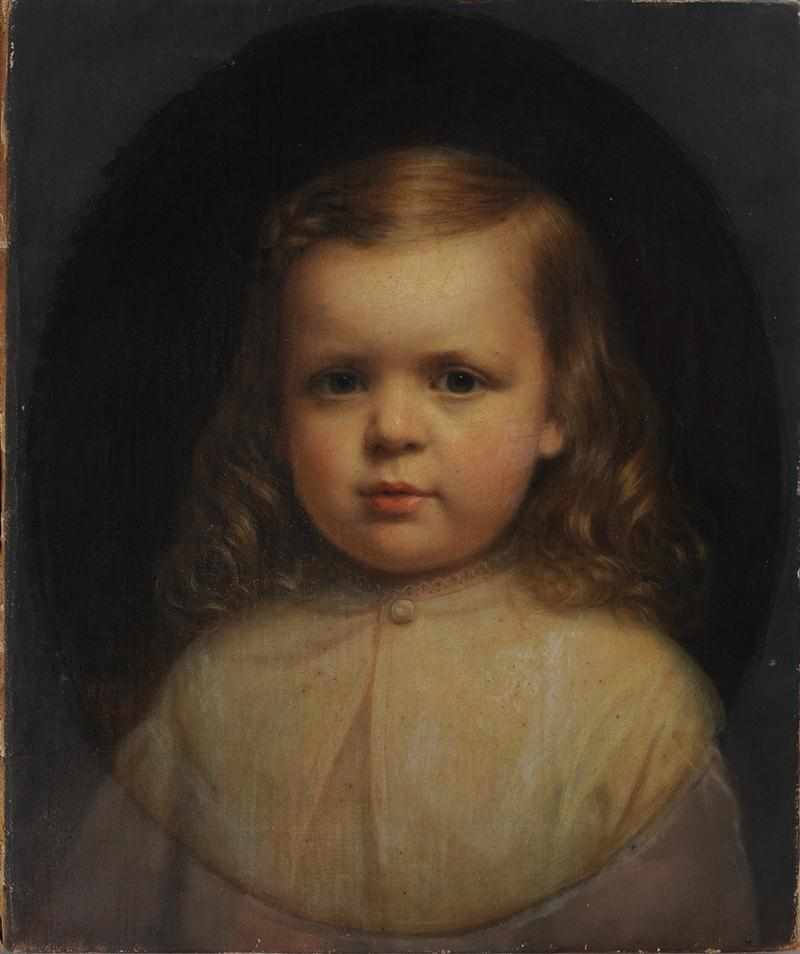 Appraisal: WILLIAM R WHEELER - PORTRAIT OF GILBERT STUART WHEELER Oil