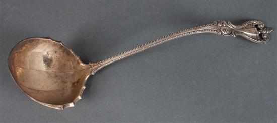 Appraisal: American sterling silver punch ladle in the ''Old Colonial'' pattern